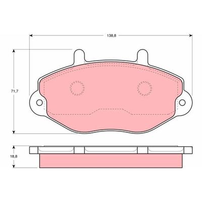 Fren Disk Balata Ön TRW GDB1080