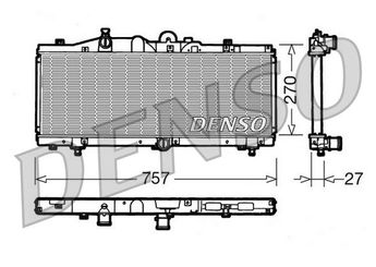 Su Radyatörü  DENSO DRM09010  DRM09010 46773321 7790356