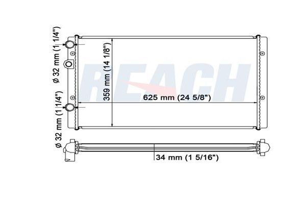 Su Radyatörü  BEHR 8MK 376 714-544