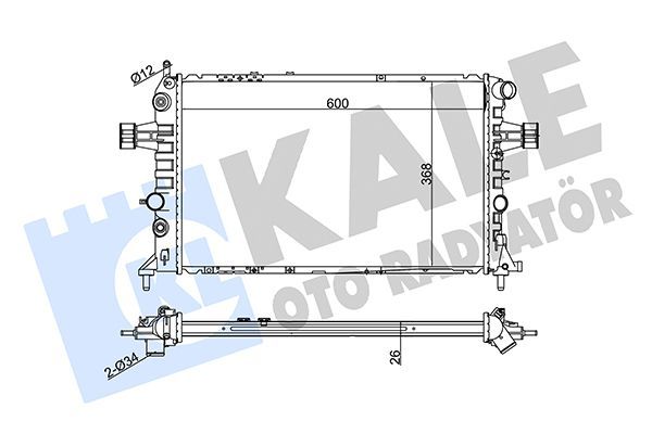 Su Radyatörü  BMW 4 Serisi Coupe (F32)(2013->)  KALE 363700