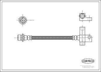 Fren Hortumu Arka Sağ veya Sol SWAPP 40202  86VB2282BB 6149181 6577425 92VB2282AA