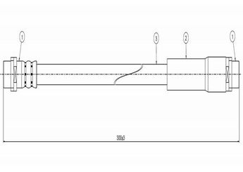 Fren Hortumu Ön Sağ veya Sol CAVO C800 427B  4A0611707