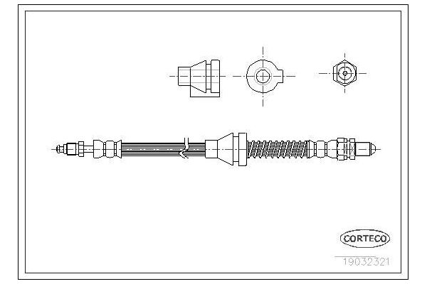 Fren Hortumu Ön Sağ veya Sol EUROCRAFT EU F17160-017
