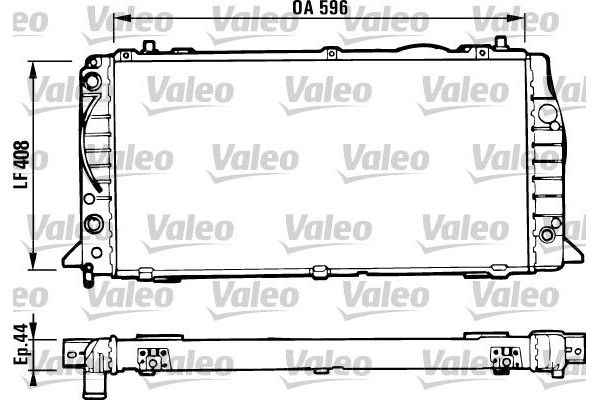 Su Radyatörü  Audi 80 (08.1991->)  VALEO 731428