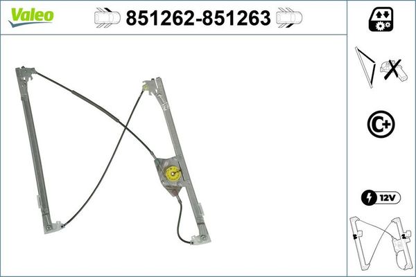 Cam Krikosu Ön Sol BMW X5 M Serisi (E70)(2009->)  VALEO 851262