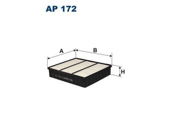 Hava Filtresi  FILTRON AP 172  PW510765 MD620737 MD 620 737 MD620738 MD 620738 MZ311784 MZ 311784 MZ311784T MZ 311784 T XD620737 XD 620737 PW510764E PW 510764 E PW 510765