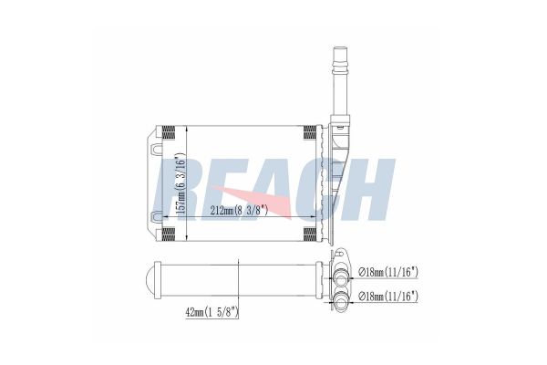 Kalorifer Radyatörü  Renault Avantime (07.2001->)  KRAFTVOLL 08050213