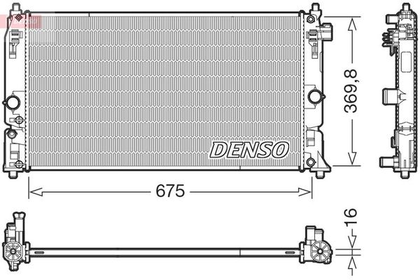 Su Radyatörü  DENSO DRM50150