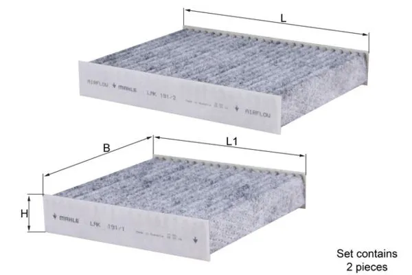 Polen Filtresi  Peugeot 2008 (03.2013->)  MAHLE LAK 191/S