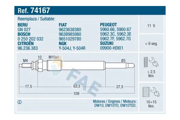 Isıtma Bujisi  Fiat Ducato P.Van, Geniş Hacim (03.2002->)  KRAFTVOLL 05030028