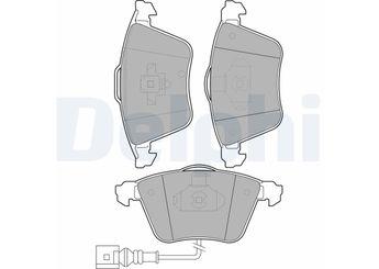 Fren Disk Balata Ön DELPHI LP1921  LP1921 1K0698151B 1K0 698 151B 1K0698151P