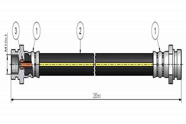 Fren Hortumu Arka Sağ veya Sol Toyota Aygo (KGB/WNB)(2005->)  CAVO C900 457A
