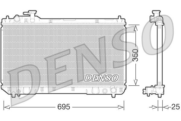 Su Radyatörü  DENSO DRM50062