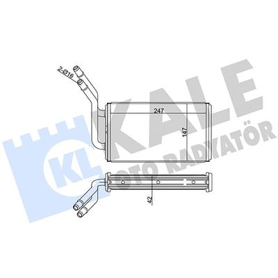 Kalorifer Radyatörü  Ford Transit Kamyonet (FY)(2000->)  MGA 81216