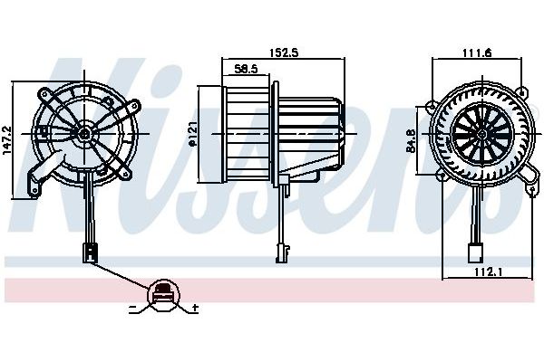 Kalorifer Motoru  NISSENS 87621