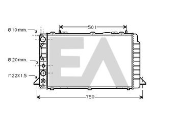 Su Radyatörü  NISSENS 60479  893121251AA 60463 60479 60481 8MK376714521 8MK 376 714-521