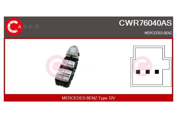 Cam Açma Düğmesi Ön Sol MAXTEL 18208173