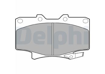Fren Disk Balata Ön DELPHI LP962  446560020 446560050 4465YZZAL 449160150 449160160 449160170 449160180 0446560020 04465-60020 04465-60050 04465-YZZAL 04491-60150 04491-60160 449160100 0449160100 449160120 0449160120 449160140 0449160140 0449160170 0449160180