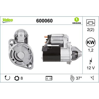 Marş Dinamosu  Hyundai Tucson (JM)(2004->)  VALEO 600060