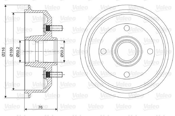Kampana Arka Sağ veya Sol Ford Fiesta (DX)(2000->)  VALEO 237066