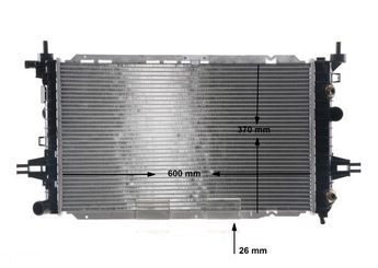 Su Radyatörü  MAHLE CR 2105 000S  PCC000670 PCC001020 PCC107480 PDK000100 1300272 13156845