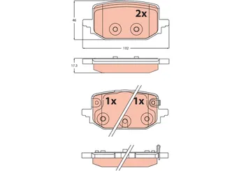Fren Disk Balata Arka MGA 56603  D40606RA0B
