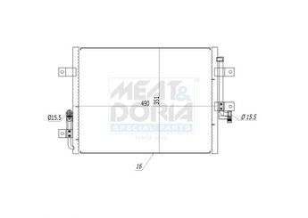 Klima Radyatörü  VEKA 43-1800  46803403 46826682 46826683 K46803403 K46826682