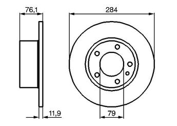 Fren Disk Ayna Ön Sağ ve Sol BOSCH 0 986 478 037  986478037 0986478037 34111151632 34 11 1 151 632 34111163133 34 11 1 163 133 34111163134 34 11 1 163 134