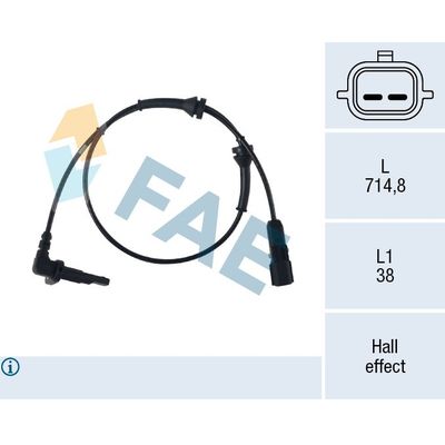 Abs Sensörü Arka Sağ veya Sol Renault Master III Kamyonet / Şasi - Çift Kabin (06.2010->)  RENAULT ORJINAL 479002199R