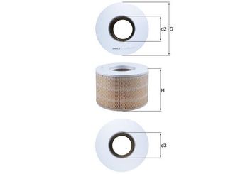 Hava Filtresi  MAHLE LX 1140  178011131 1770067140 1780160040 1780160050 1780161020 1780161030 1780166010 1780166020 1780166030 1780166040 1780167070 1780168020 1780168030