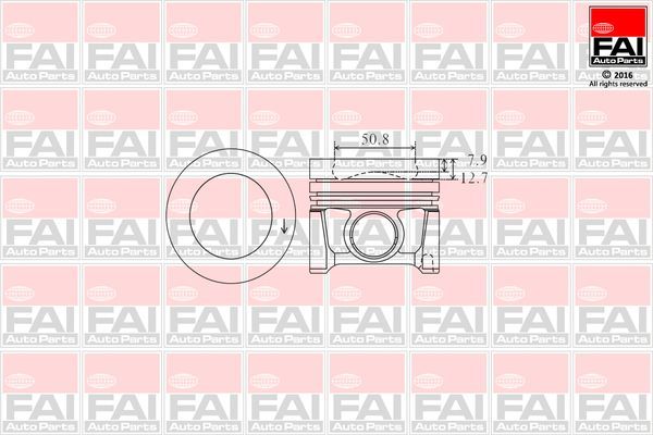 Piston (81.50MM-0.50)  GOETZE 87-72518-050