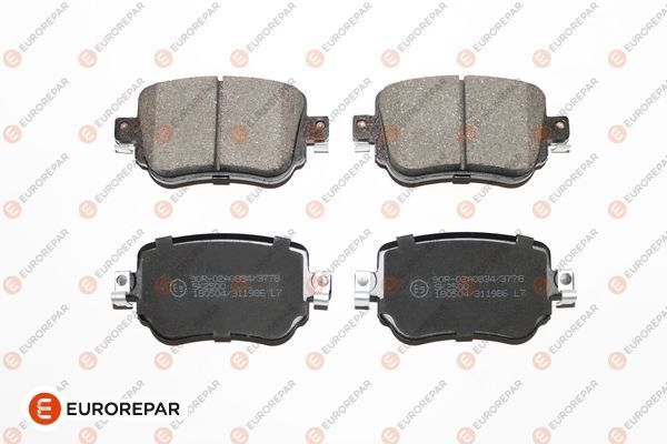 Fren Disk Balata Arka Volkswagen Polo VI (AW1)(08.2017->2021)  EUROREPAR 1639376780