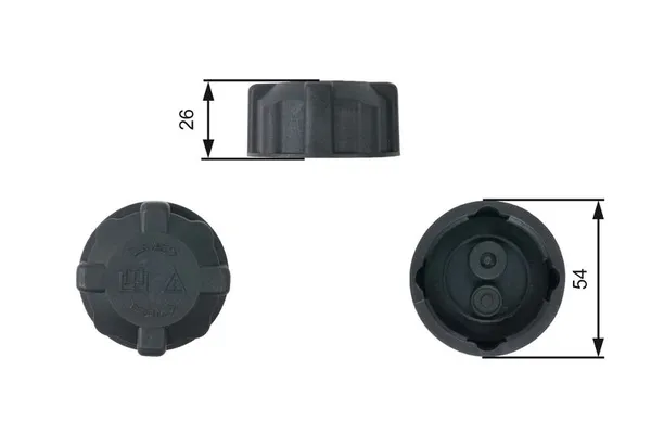 Radyatör Yedek Su Depo Kapağı  Fiat Barchetta (183)(06.2003->)  GATES RC202