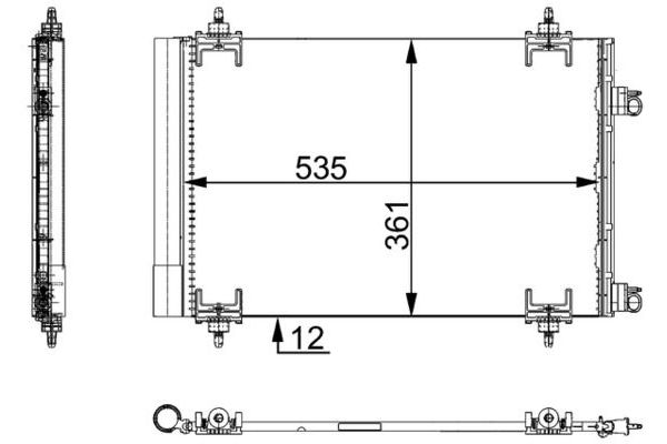 Klima Radyatörü  MAHLE AC 668 000S