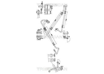 Klima Hortumu  PSA ORJINAL 13203316  13203316 6850331 68 50 331