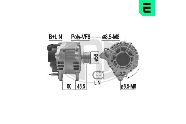 Alternatör  Volkswagen Passat CC (357)(05.2008->2011)  ERA 209191A