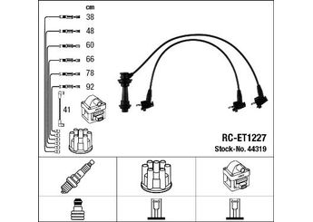Buji Kablosu  NGK 44319  9091921521 90919-21521