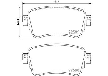Fren Disk Balata Arka PSA ORJINAL 1675991880  1675991880 1617936880 1673603880 22588 22589