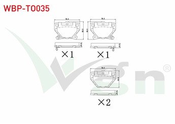 Fren Disk Balata Arka WGN WBP-TO035  