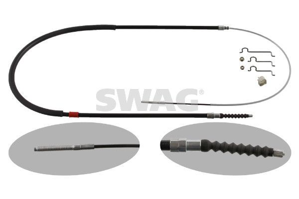 El Fren Teli Arka Sol BMW 5 Serisi Sedan (E39)(1995->)  SWAG 20 93 6673