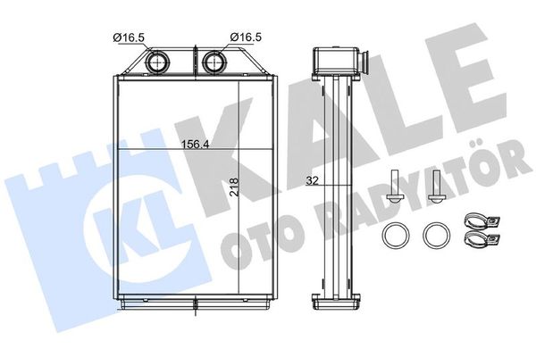 Kalorifer Radyatörü  Audi S6 Avant (4B6)(06.2001->)  KALE 352120
