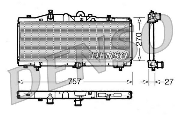 Su Radyatörü  DENSO DRM09010