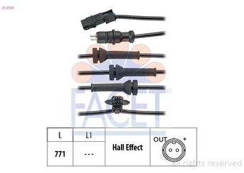 Abs Sensörü Ön Sağ veya Sol FACET 21.0156  8200446282 131590 82 00 446 282