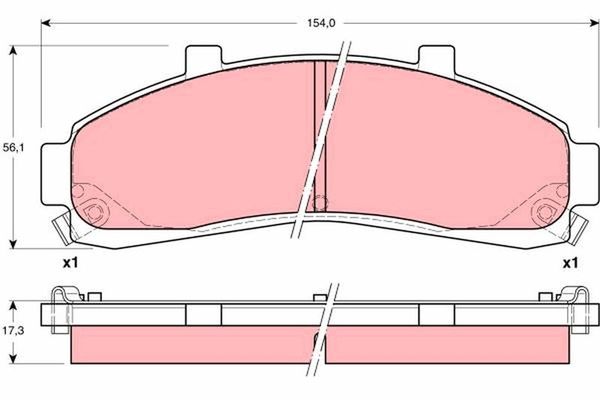 Fren Disk Balata Ön Daihatsu Terios (J2...)(2006->2013)  FTE 9001245