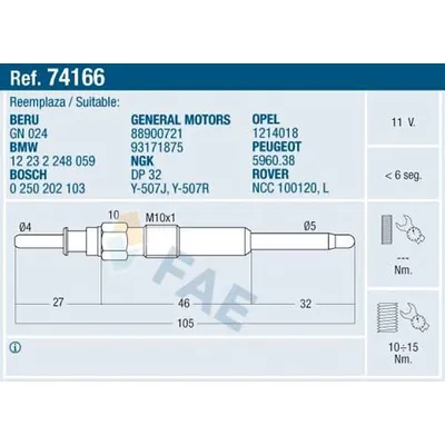 Isıtma Bujisi  Land Rover Range Rover (LM)(01.2002->)  ZEGEN ZGP062