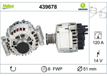 Alternatör  VALEO 439678  A0141541402 141541402 0141541402