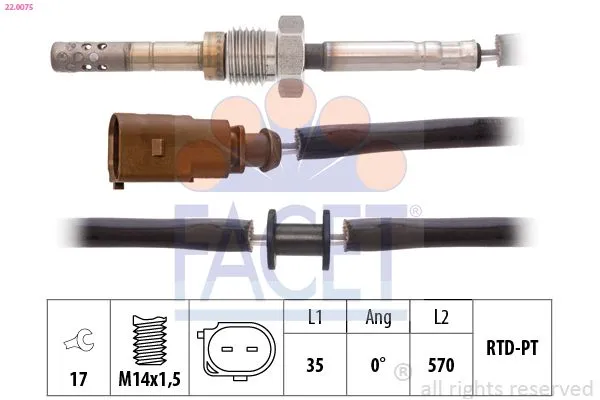 Egzoz Sıcaklık Sensörü  Volkswagen Passat Variant (365)(10.2010->2014)  KRAFTVOLL 05120040