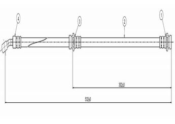 Fren Hortumu Ön Sağ veya Sol CAVO C800 292A  462109C007 462107B000