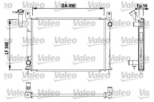 Su Radyatörü  Nissan Sunny Lim. (N13)(08.1986->)  VALEO 730406