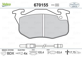 Fren Disk Balata Ön VALEO 670155  425165 425091 425092 95666970 425498 4254-98 95659340 95659616 1611457980 1617247680 4250-91 4250-92 425102 4251-02 425120 4251-20 4251-65 425263 4252-63 425264 4252-64 425265 4252-65 425314 4253-14 8671000105 86 71 000 105 8671010045 86 71 010 045 8671016172 86 71 016 172